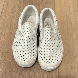 Vans Star Pattern Girls Slip Ons size 1.5